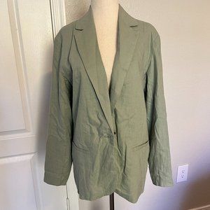 Linen Style Mint Green Blazer